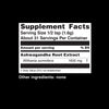 Teelixir Organic Ashwagandha Root Extract Powder supplement facts