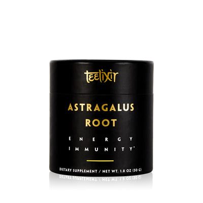 Teelixir Organic Wild Astragalus Root Tonic Herb Adaptogen 10:1 Dual Extract Powder Immediate Instant Energy Natural boost Lungs and Immunity Support