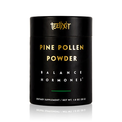 Teelixir Wild Raw Pine Pollen Superfood Powder - Increase Energy, Balance Hormones All Natural Androgens source, Nourish Skin and Beauty Health Improve libido sex drive vegan paleo gluten free keto